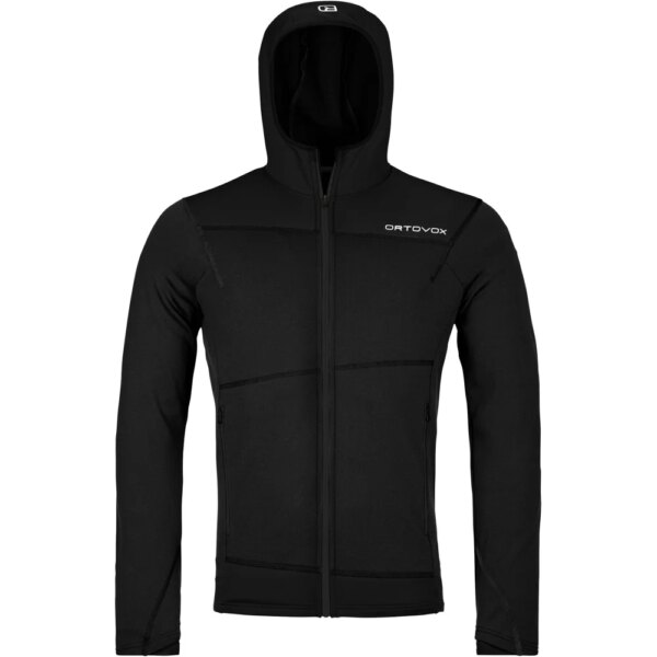 ORTOVOX-ORTOVOX-Fleece-Light-Hoodie-black-raven-schwarz ORTOVOX - ORTOVOX Fleece Light Hoodie black raven
