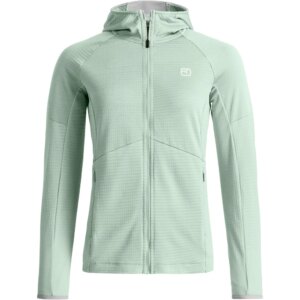 ORTOVOX - ORTOVOX Fleece Light Grid Hoodie green acid