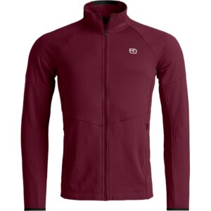 ORTOVOX - ORTOVOX Fleece Light Grid Jacke red malbec