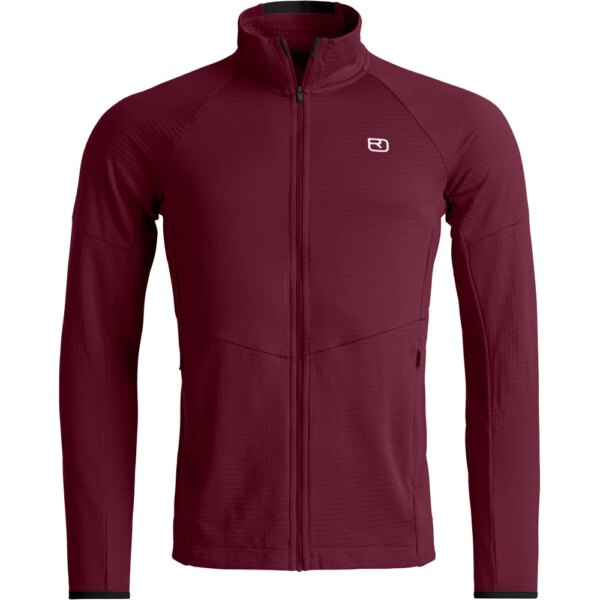 ORTOVOX - ORTOVOX Fleece Light Grid Jacke red malbec