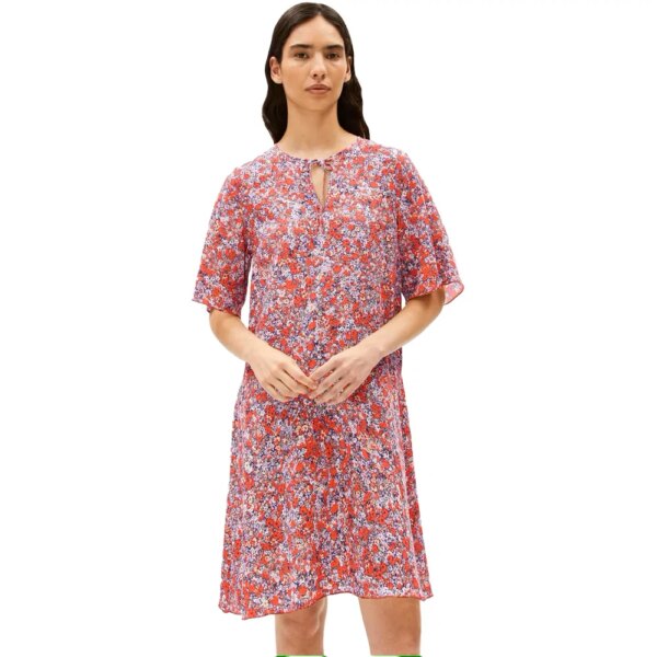 Armedangels-Armedangels-Maaerha-Mosaic-Lino-Kleid-coral-blush-rot Armedangels - Armedangels Maaerha Mosaic Lino Kleid coral blush