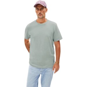 Armedangels - Armedangels Maarkos Lino T-Shirt seagreen