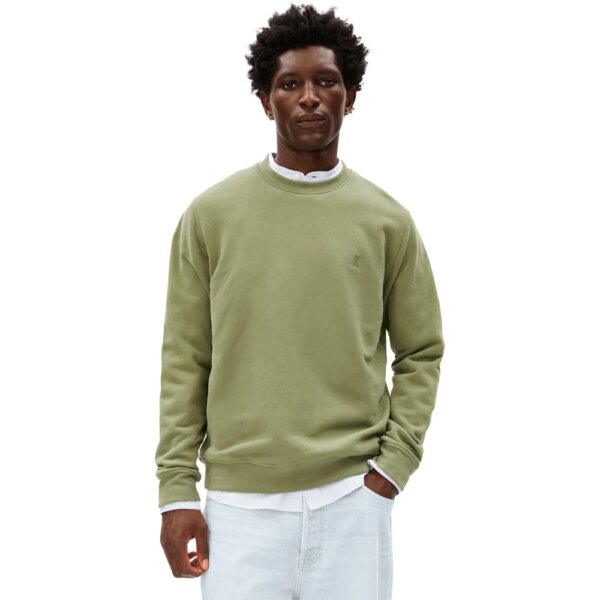 Armedangels-Armedangels-Baaro-Loop-Sweatshirt-fatigue-green-gruen Armedangels - Armedangels Baaro Loop Sweatshirt fatigue green