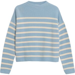 Armedangels - Armedangels Merinaa Stripes Knit Pullover blue glow
