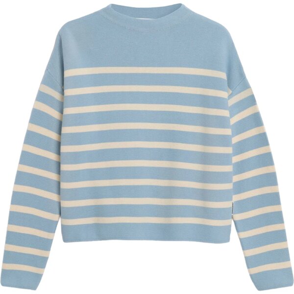 Armedangels-Armedangels-Merinaa-Stripes-Knit-Pullover-blue-glow-blau Armedangels - Armedangels Merinaa Stripes Knit Pullover blue glow
