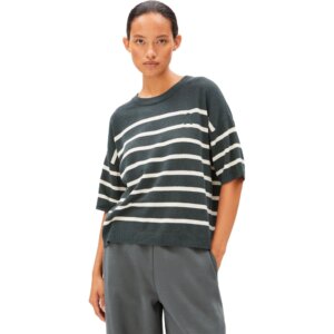 Armedangels - Armedangels Stripe Linen Blend Pullover space steel