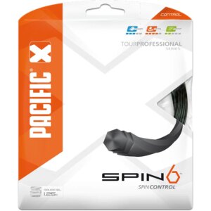 Pacific - Pacific Spin 6 1,25mm/16L 12,2m Tennissaite schwarz