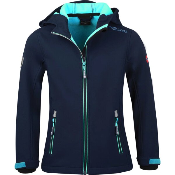 Trollkids-Trollkids-Trollfjord-Softshelljacke-Maedchen-navy-blau Trollkids - Trollkids Trollfjord Softshelljacke Mädchen navy