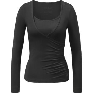 Curare - Curare Wrap Shirt schwarz