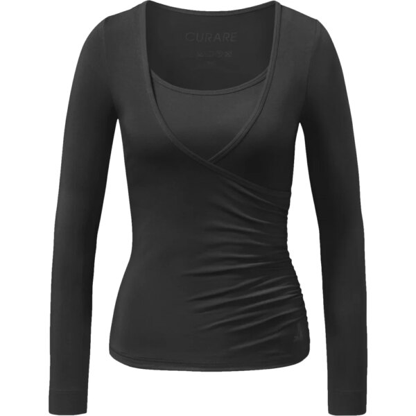 Curare-Curare-Wrap-Shirt-schwarz-schwarz Curare - Curare Wrap Shirt schwarz