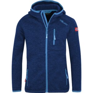 Trollkids - Trollkids Jondalen XT Strickfleece-Kapuzenjacke Kinder french blue