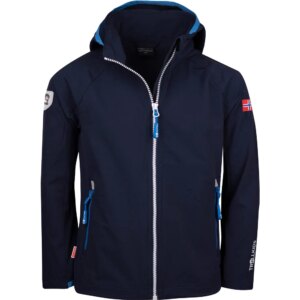 Trollkids - Trollkids Kvalvika Softshelljacke Kinder navy white med blue
