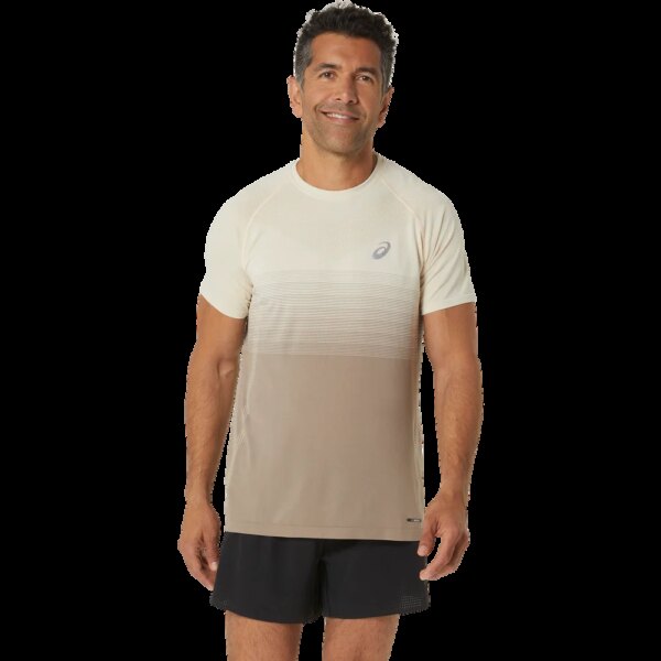 ASICS-ASICS-Seamless-T-Shirt-oatmeal-beige ASICS - ASICS Seamless T-Shirt oatmeal