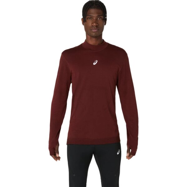 ASICS-ASICS-Road-Winter-Seamless-dark-red-planet-rot ASICS - ASICS Road Winter Seamless dark red planet