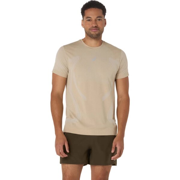 ASICS-ASICS-Road-Seamless-T-Shirt-cream-weiss ASICS - ASICS Road Seamless T-Shirt cream