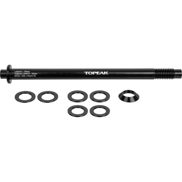 Topeak-Topeak-ZiRAK-Thru-Axle-fuer-M12-x-P175mm-Steckachse-schwarz-schwarz Topeak - Topeak Zi:RAK Thru-Axle für M12 x P1,75mm Steckachse schwarz