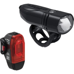 Lezyne - Lezyne KTV Pro 150+ Frontlicht & KTV Rear StVZO Rücklicht Beleuchtungsset schwarz