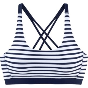 Lascana - Lascana Bustier-Top white navy stripes