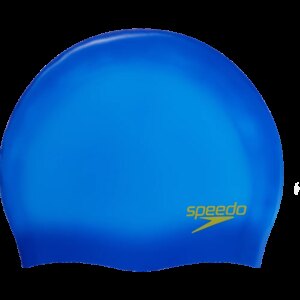 Speedo - Speedo Plain Moulded Silicone Junior Badekappe Kinder royal blue
