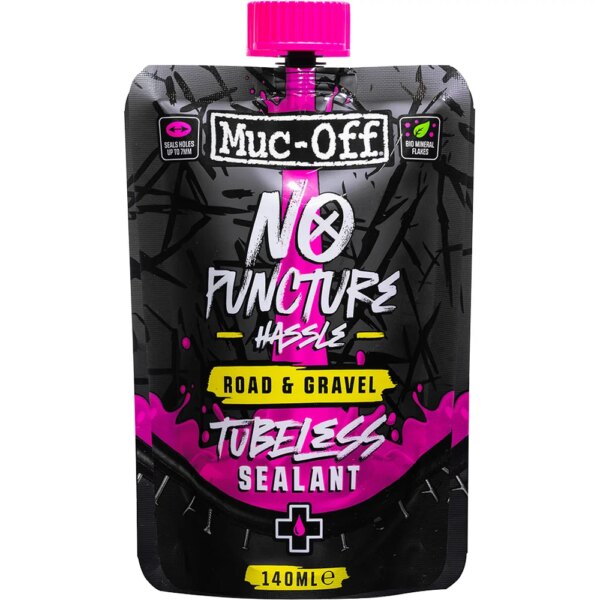 Muc-Off-Road-Gravel-Reifendichtmittl-140ml-rosapink Muc - Off Road & Gravel Reifendichtmittl 140ml