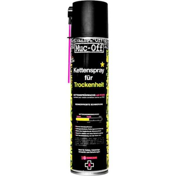 Muc - Off Dry PTFE Chain Lube Kettenspray 400ml pink