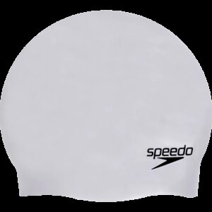 Speedo - Speedo Plain Moulded Silicone Badekappe chrome