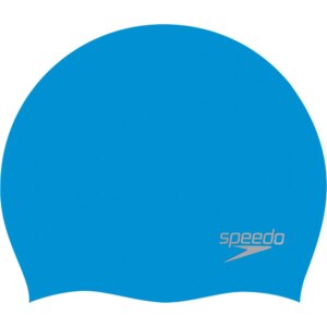 Speedo - Speedo Plain Moulded Silicone Badekappe blau