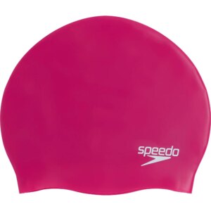 Speedo - Speedo Plain Moulded Silicone Badekappe electric pink
