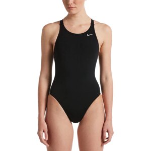 Nike - Nike Poly Solid Fastback One Piece Badeanzug schwarz