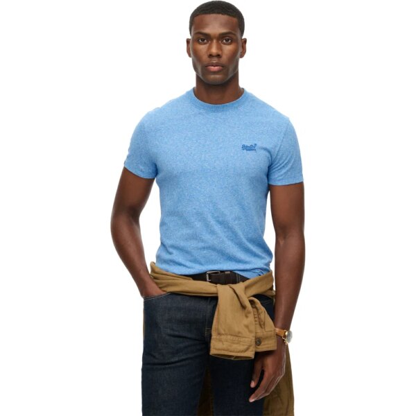 Superdry - Superdry Essential Logo EMB T-Shirt fresh blue grit