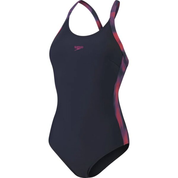Speedo-Speedo-Entwine-Printed-Badeanzug-true-navy-blau Speedo - Speedo Entwine Printed Badeanzug true navy