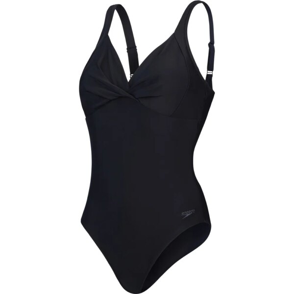 Speedo-Speedo-Shaping-Cross-Knot-Badeanzug-schwarz-schwarz Speedo - Speedo Shaping Cross Knot Badeanzug schwarz
