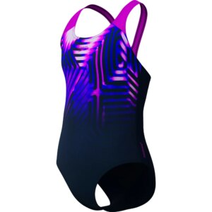 Speedo - Speedo Digi Placement Splashback Badeanzug Mädchen diva