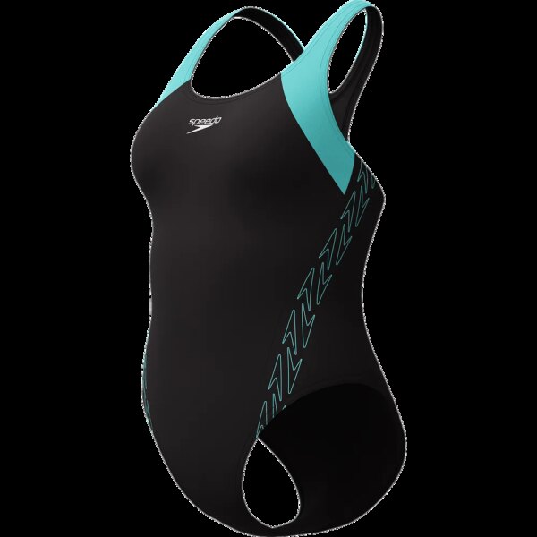 Speedo-Speedo-Hyperboom-Splice-Racerback-Badeanzug-artic-glass-schwarz Speedo - Speedo Hyperboom Splice Racerback Badeanzug artic glass
