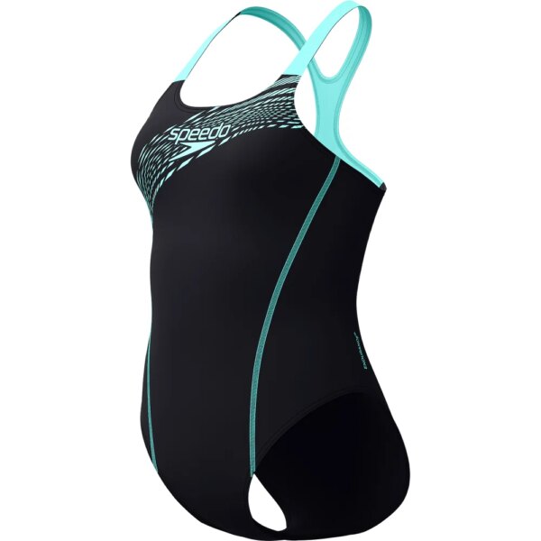 Speedo-Speedo-Medley-Logo-Medalist-Badeanzug-arctic-glass-schwarz Speedo - Speedo Medley Logo Medalist Badeanzug arctic glass