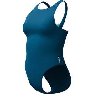 Speedo - Speedo Solid Highneck Badeanzug dark teal