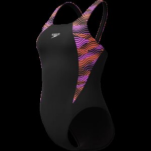 Speedo - Speedo HyperBoom Splice Muscleback Badeanzug neon violet