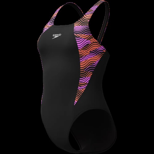 Speedo-Speedo-HyperBoom-Splice-Muscleback-Badeanzug-neon-violet-lila Speedo - Speedo HyperBoom Splice Muscleback Badeanzug neon violet