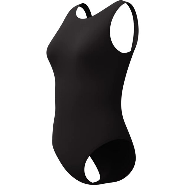 Speedo-Speedo-Solid-High-Neck-Badeanzug-anthrazit-grau Speedo - Speedo Solid High Neck Badeanzug anthrazit