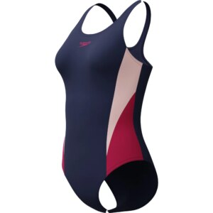 Speedo - Speedo Colorblock Splice 2.0 Muscleback Badeanzug peacoat