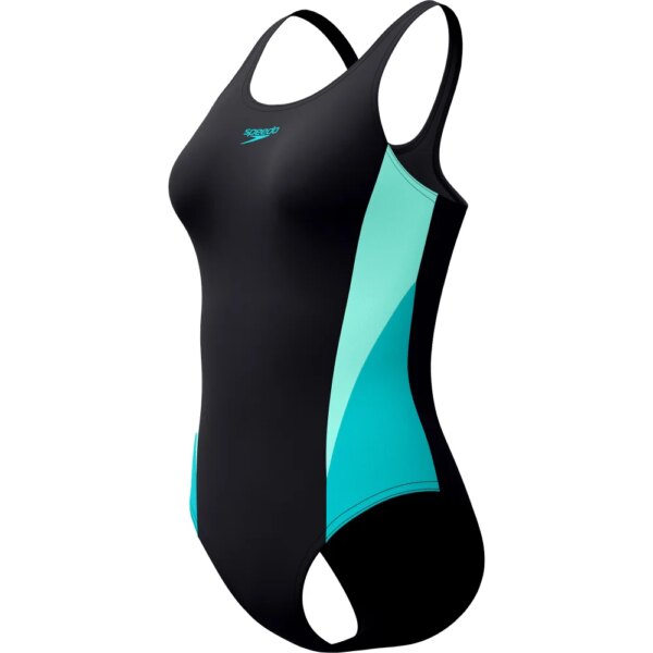 Speedo - Speedo Colorblock Splice 2.0 Muscleback Badeanzug anthrazit