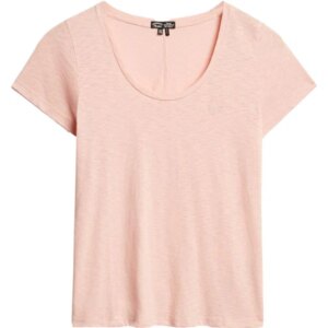 Superdry - Superdry Scoop Neck T-Shirt pale pink