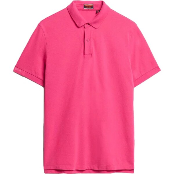 Superdry-Superdry-City-Pique-Polo-Shirt-raspberry-pink-rosapink Superdry - Superdry City Pique Polo Shirt raspberry pink
