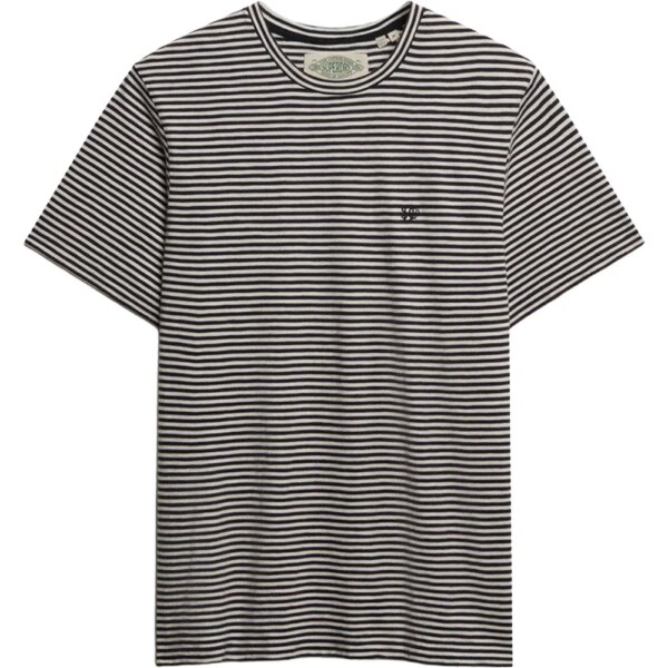 Superdry-Superdry-Classic-Essential-Stripe-T-Shirt-prep-navy-stripe-schwarz Superdry - Superdry Classic Essential Stripe T-Shirt prep navy stripe