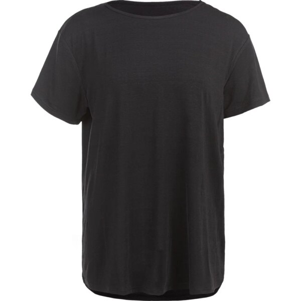 Athlecia-Athlecia-Lizzy-Slub-T-Shirt-black-melange-schwarz Athlecia - Athlecia Lizzy Slub T-Shirt black melange