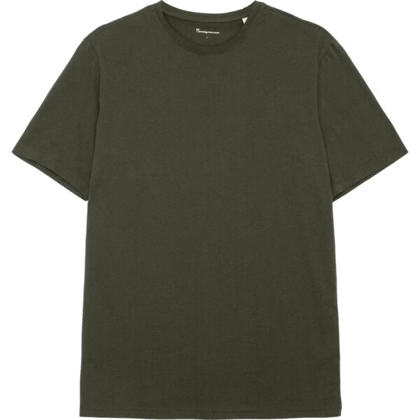 KnowledgeCotton - Apparel Agnar Basic T-Shirt GOTS/Vegan forrest night