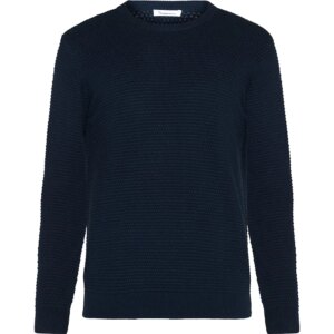 KnowledgeCotton - Apparel VAGN Regular Bubble Knit Strickpullover total eclipse