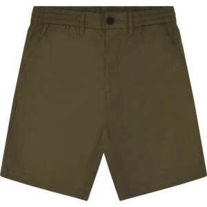 KnowledgeCotton - Apparel Fig Loose Poplin Shorts GOTS/Vegan burned olive