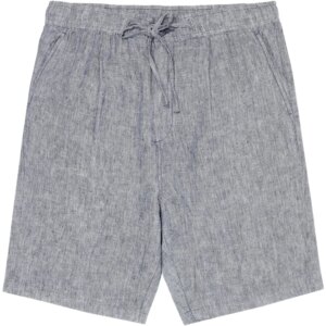 KnowledgeCotton - Apparel Fig Loose Leinen Shorts GOTS/Vegan vintage indigo
