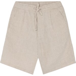 KnowledgeCotton - Apparel Fig lockere Leinen Shorts GOTS/Vegan yarndyed light feather gray
